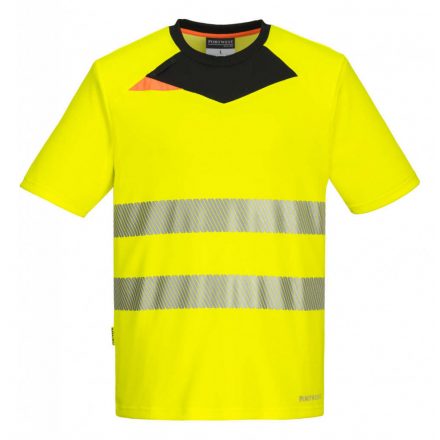 Portwest DX413 - Portwest DX4 Hi-Vis polo - L - sárga/fekete