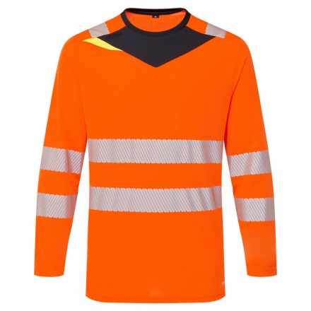 Portwest DX4 Hi-Vis T-Shirt L/S DX416 - narancs/fekete - 4XL