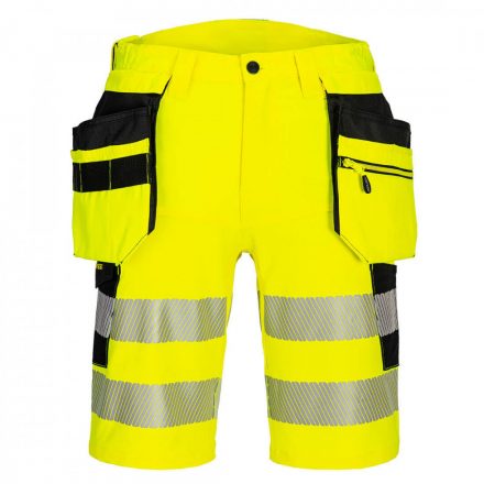 Portwest DX4 Hi-Vis Holster rövidnadrág DX446 - sárga/fekete - 30 (S)