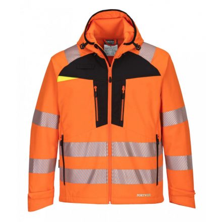 Portwest DX475 - Portwest DX4 Hi-Vis softshell dzseki - L - narancs/fekete