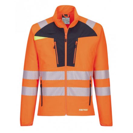 Portwest DX481 - Portwest DX4 Hi-Vis Zip felső - L - narancs/fekete