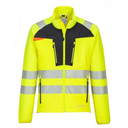 Portwest DX481 - Portwest DX4 Hi-Vis Zip felső - L - sárga/fekete