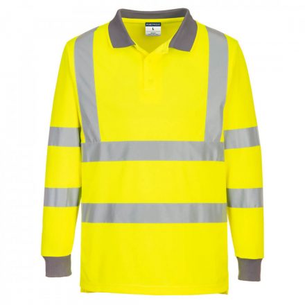 Portwest Eco Hi-Vis L/S Polo  (6 db) EC11 - sárga - 4XL