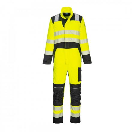 Portwest PW3 FR Hi-Vis Coverall FR507 - sárga / fekete - M