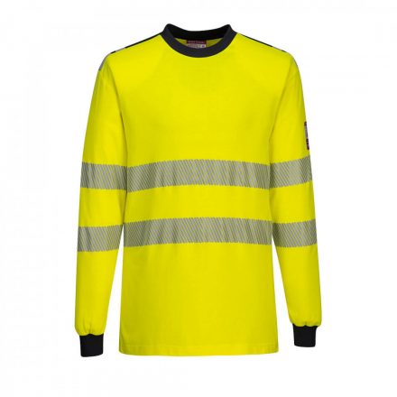 Portwest WX3 FR Hi-Vis T-Shirt FR701 - sárga / tengerészkék - L