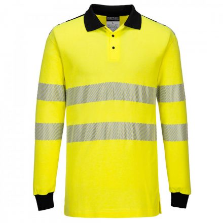 Portwest WX3 FR Hi-Vis Polo Shirt FR702 - sárga / fekete - L