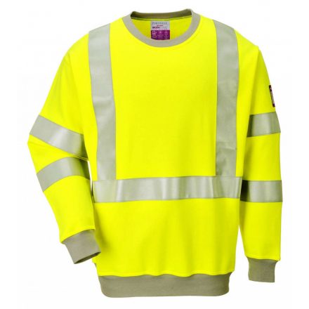 Portwest FR72 - Lángálló, antisztatikus, Hi-Vis pulóver - L - sárga