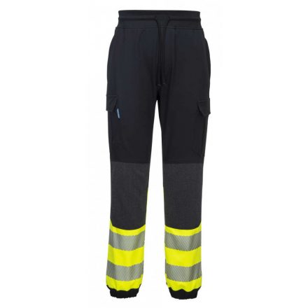 Portwest KX341 - KX3 Hi-Vis Flexi nadrág - L - fekete/sárga