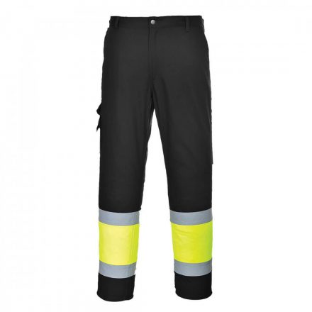 Portwest Hi-Vis könnyű, kéttónusú Combat nadrág L049 - sárga / fekete - L