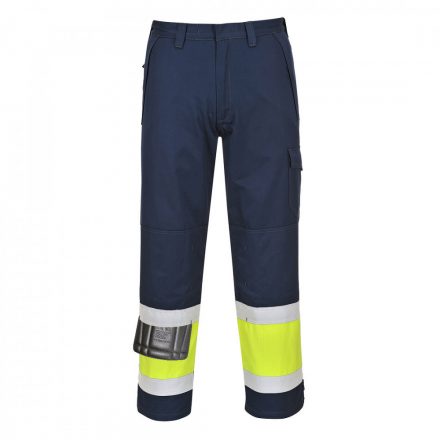 Portwest Hi-Vis Modaflame nadrág MV26 - sárga / tengerészkék - XL