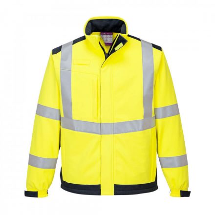 Portwest Modaflame Multi Norm Arc Softshell kabát MV72 - sárga / tengerészkék - L