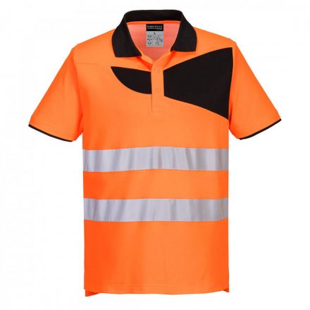 Portwest PW2 Hi-Vis rövid ujjú póló PW212 - narancs/fekete - 4XL