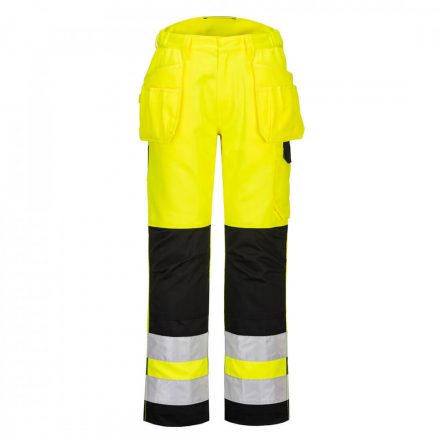 Portwest PW2 Hi-Vis Holster nadrág PW242 - sárga / fekete - 28 (XS)