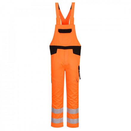 Portwest PW2 Hi-Vis kantáros nadrág PW244 - narancs/fekete - 2XL