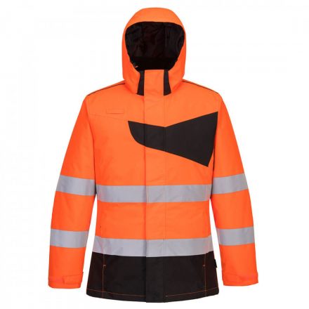 Portwest PW2 Hi-Vis Winter Jacket PW261 - narancs/fekete - 4XL