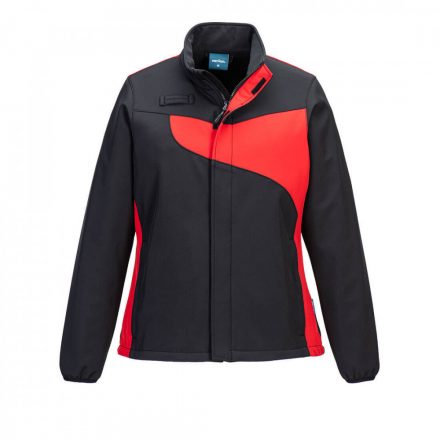 Portwest PW2  női Softshell (2L) PW278 - fekete / piros - L