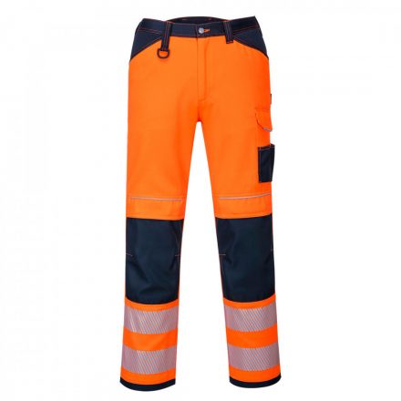 Portwest PW3 Hi-Vis nadrág PW340 - narancs / tengerészkék - 30 (S)