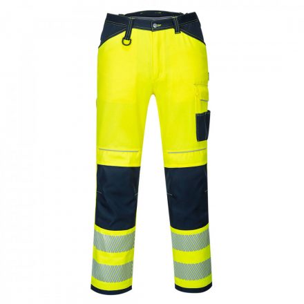 Portwest PW3 Hi-Vis nadrág PW340 - sárga / tengerészkék - 28 (XS)