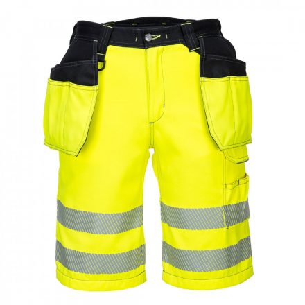 Portwest PW3 Hi-Vis rövidnadrág PW343 - sárga / fekete - 33 (M)