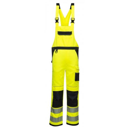 Portwest PW344 - PW3 Hi-Vis kantáros nadrág - L - sárga/fekete