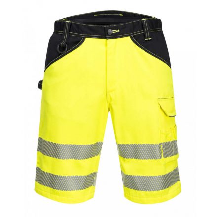 Portwest PW348 - PW3 Hi-Vis rövidnadrág - 30 - sárga/fekete