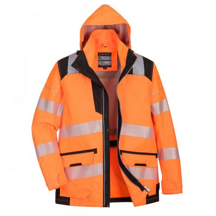 Portwest PW3 Hi-Vis 5-in-1 kabát PW367 - narancs/fekete - 4XL