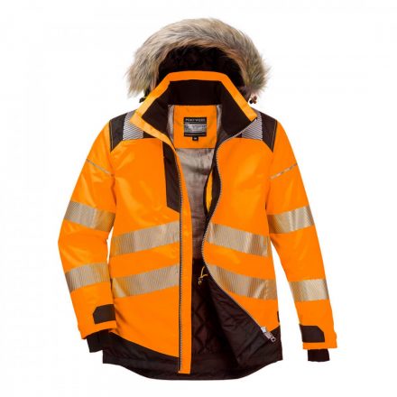 Portwest PW3 Hi-Vis Parka télikabát PW369 - narancs/fekete - 4XL