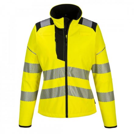 Portwest PW3 Hi-Vis női softshell PW381 - sárga / fekete - XS