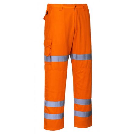 Portwest RT49 - HiVis Combat nadrág, három szalaggal - L - narancs