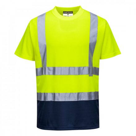 Portwest Kéttónusú pólóing S378 - sárga / tengerészkék - 4XL