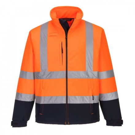 Portwest Láthatósági kontraszt Softshell (3L) S425 - narancs/tengerészkék - M