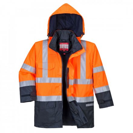 Portwest Hi-Vis Multi Protection munkavédelmi kabát S779 - narancs / tengerészkék - 3XL