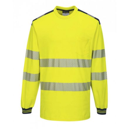 Portwest T185 - PW3 Hi-Vis hosszú ujjú póló - L - sárga