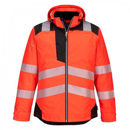 Portwest Vision Hi-Vis télikabát T400 - piros/fekete - L