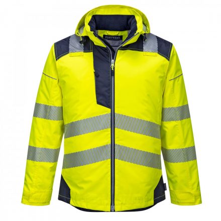 Portwest Vision Hi-Vis télikabát T400 - sárga / tengerészkék - 4XL