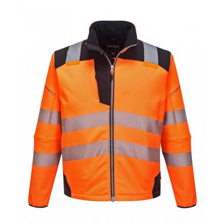 Portwest T402 - Vision Hi-Vis softshell kabát - L - narancs/fekete