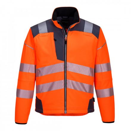 Portwest Vision Hi-Vis softshell kabát T402 - narancs/szürke - L