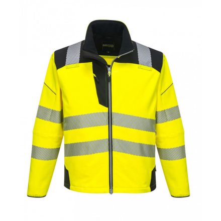 Portwest T402 - Vision Hi-Vis softshell kabát - L - sárga/fekete