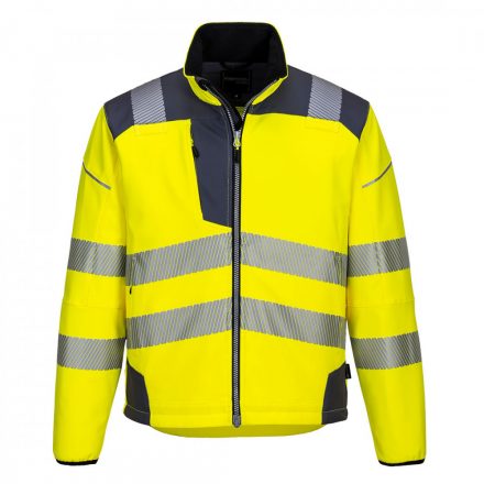 Portwest Vision Hi-Vis softshell kabát T402 - sárga/szürke - L