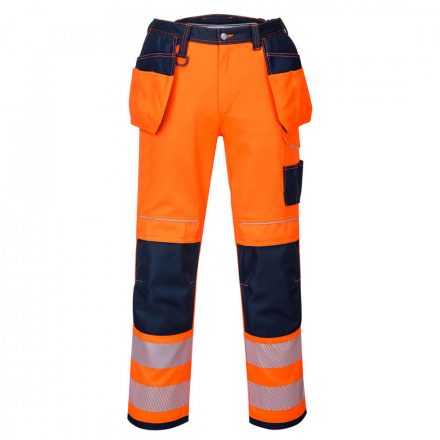 Portwest Vision Hi-Vis nadrág T501 - narancs / tengerészkék - 34 (M)