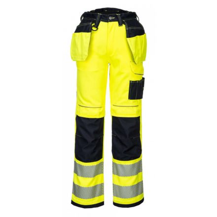 Portwest T501 - PW3 Hi-Vis Holster nadrág - 28 - sárga/fekete