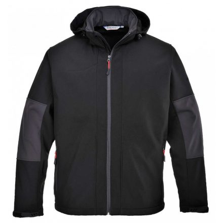 Portwest TK53 - Softshell dzseki kapucnival - L - fekete