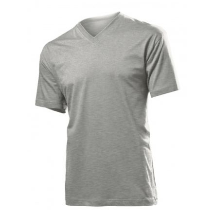 Stedman Classic Man V-nyakú póló ST-2300 grey-heather L