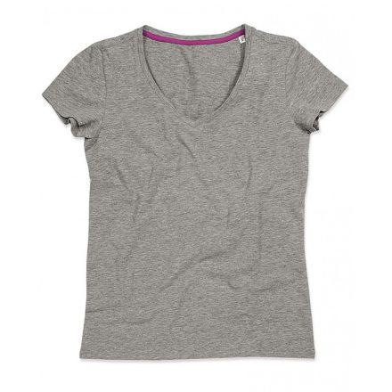 Stedman Claire V-nyakú női póló ST-9710 grey heather L