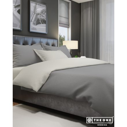 The One Towelling Classic Single ágynemű szett T1-BC140 dark-grey/light-grey 140x220 cm