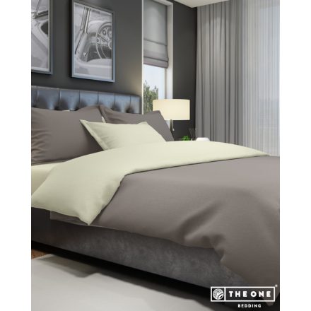 The One Towelling Classic Single ágynemű szett T1-BC140 taupe/cream 140x220 cm