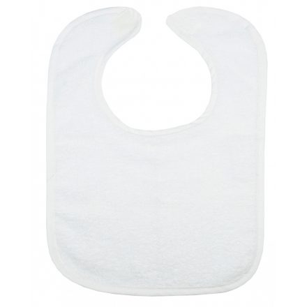 The One Towelling Frottír baba előke T1-BIB white/white