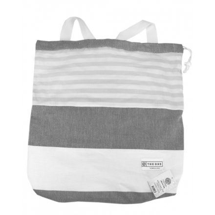 The One Towelling Hamam Bag strandtáska/törülköző T1-HAMBAG light-grey/dark-grey