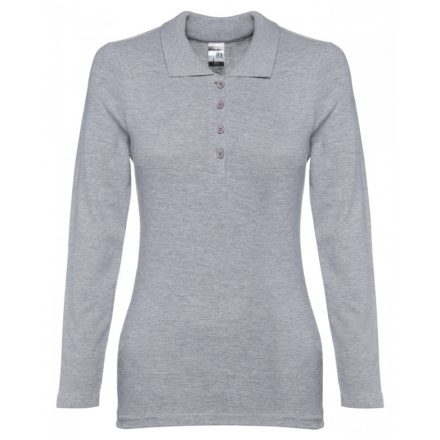 TH Clothes BERN WOMEN hosszú ujjú galléros póló TH-BERW grey-melange S