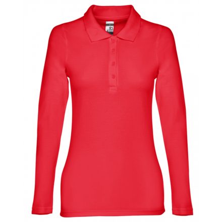 TH Clothes BERN WOMEN hosszú ujjú galléros póló TH-BERW red XL